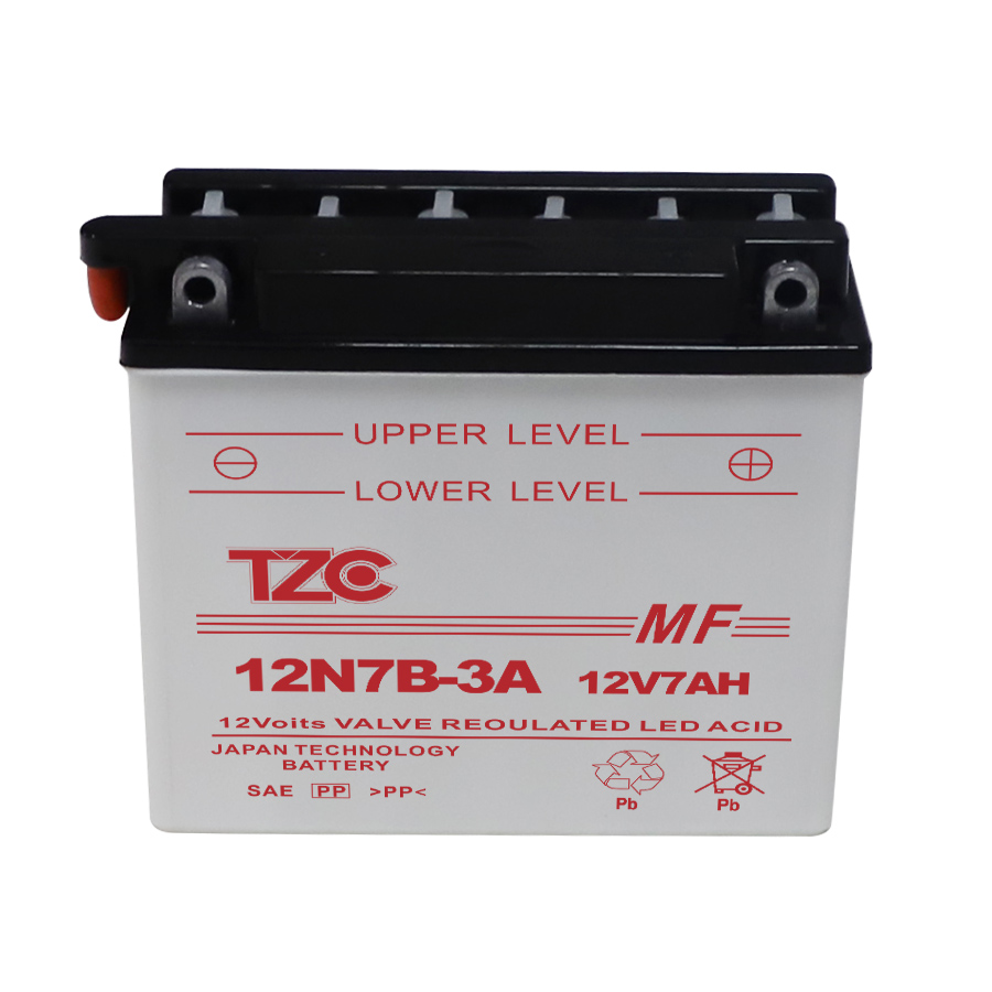 Dry Charged Lead Acid Motorcycle Battery 12N7B-3A